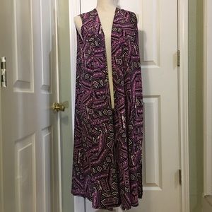 NWT LuLaRoe Joy Long Cardigan Vest